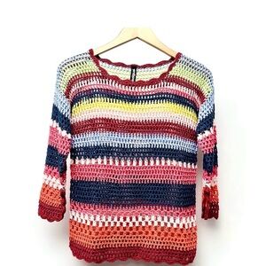 Desigual crochet knit top